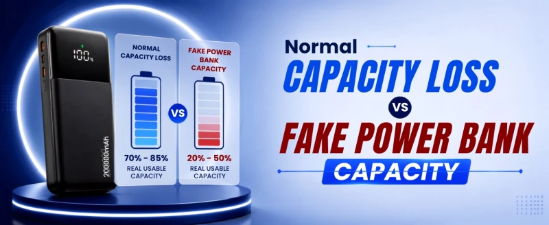 Normal Capacity Loss vs Fake Power Bank Capacity