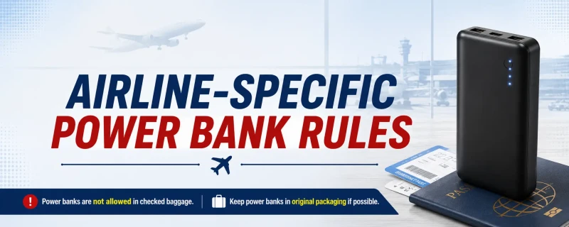 Airline-Specific Power Bank Rules