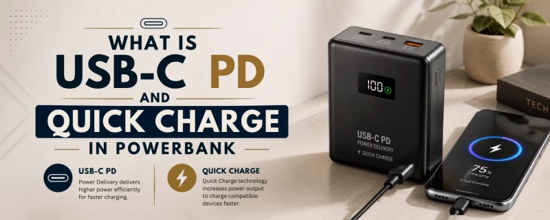 What Is USB-C PD and Quick Charge in a Power Bank