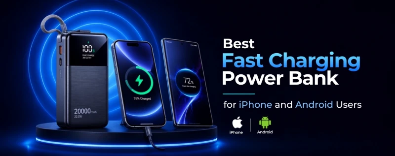 Best Fast Charging Power Bank for iPhone and android user