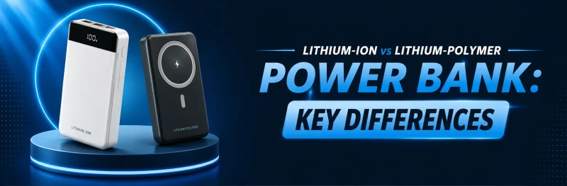 Lithium-ion vs Lithium-polymer Power Bank: Key Differences