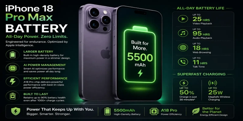 How Long Does the iPhone 18 Pro Max Battery Actually Last?
