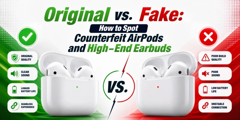 Original vs Fake Earbuds: How to Spot Counterfeit Earbuds in Bangladesh