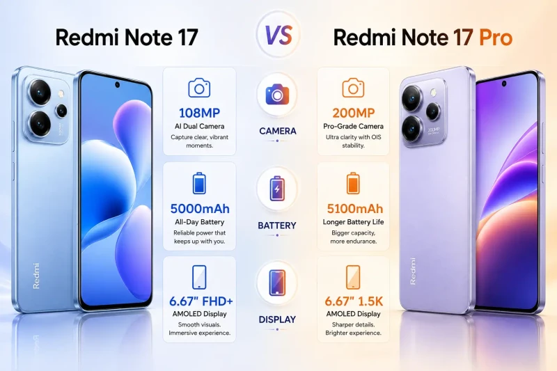 Redmi Note 17 vs Redmi Note 17 Pro: Which One Should You Buy in Bangladesh?