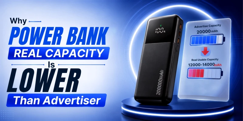 Why Power Bank Real Capacity Is Lower Than Advertised?