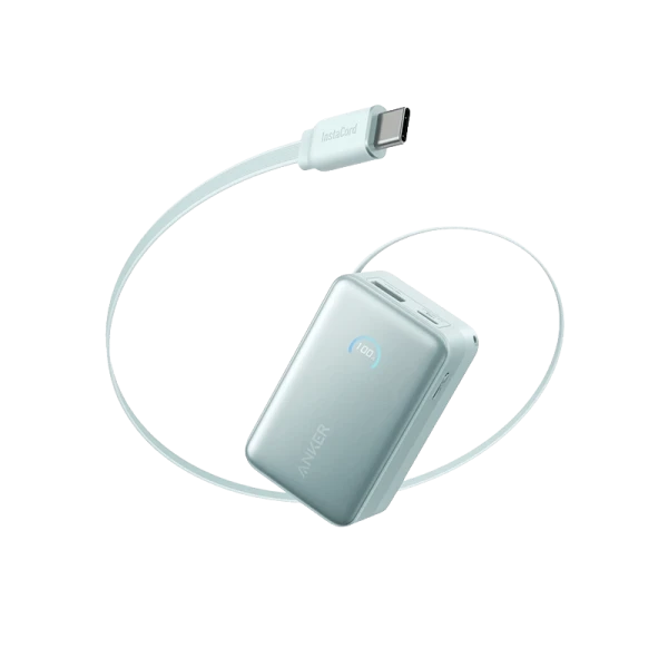 Anker A1638 Nano 45W Power Bank with Built-in USB-C Cable 10000mAh