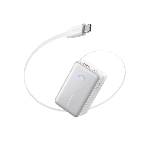 Anker A1638 Nano 45W Power Bank with Built-in USB-C Cable 10000mAh