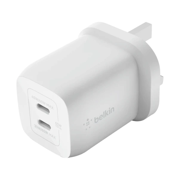 Belkin BoostCharge Pro 65W Dual USB-C GaN Charger