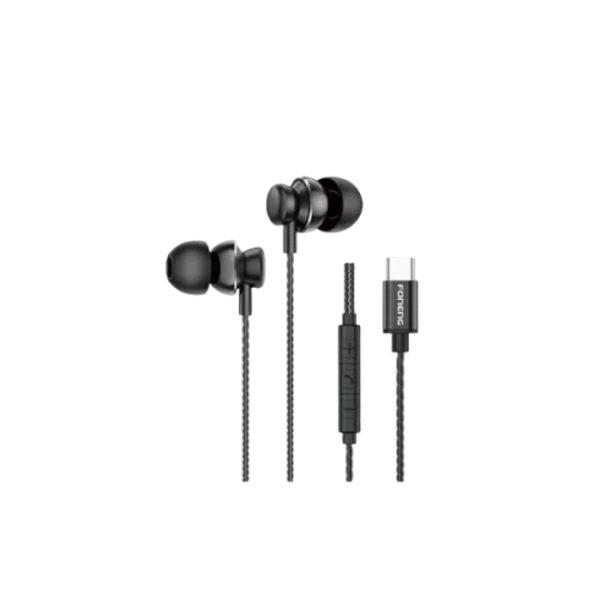 FONENG T67 Type-C In-Ear Heavy Bass Wired Earphone