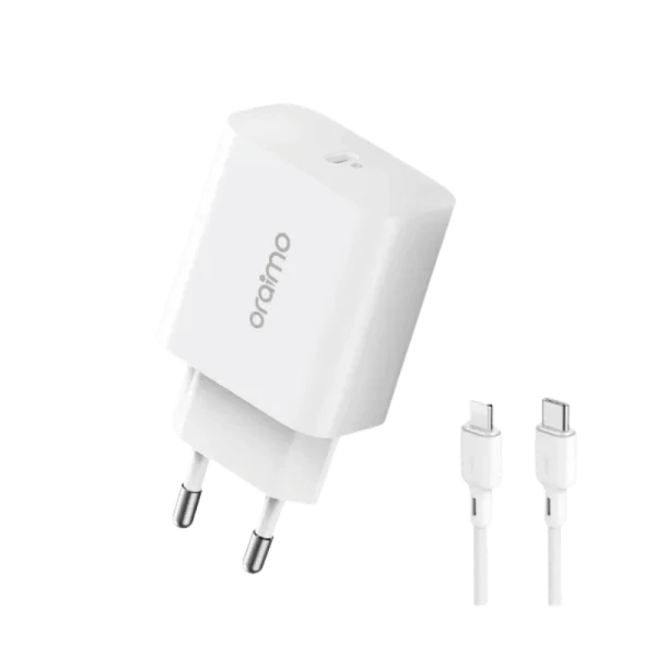 Oraimo PowerCube 20 20W PD Fast Wall Charger Kit with USB-C to Lightning Cable (OCW-E106S+CL54)