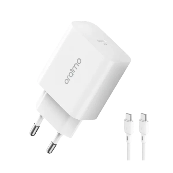 Oraimo PowerCube 20 20W PD Fast Wall Charger Kit with USB-C to USB-C Cable (OCW-E106S-CC54)