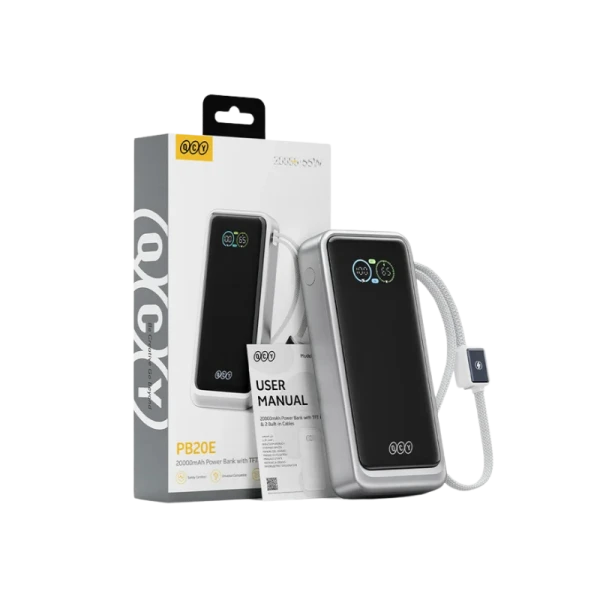 QCY HyperCharge PB20E 20000mAh 65W Fast Charging Power Bank