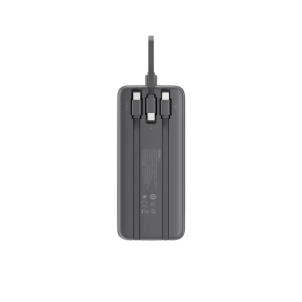 QCY Pulse PB10H 10000mAh 22.5W Power Bank with 3 Built-in Cables