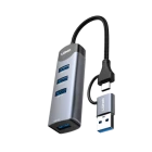 Ldnio DS-134UC USB-A/Type-C to USB 3.0×4 docking station hub