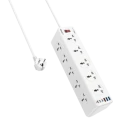 Ldnio SC10610C universal power strip with 10 AC outlets and 6 USB ports