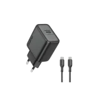 Oraimo PowerGaN 251 25W EU GaN Fast Charging Adapter with USB-C to USB-C Cable (OCW-5251ECC)