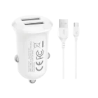 XO CC67 12W Dual USB Car Charger with USB-C Cable
